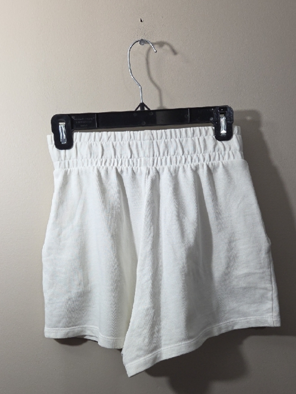 Zara White Elastic-Waist Athletic Shorts - Picture 2 of 3